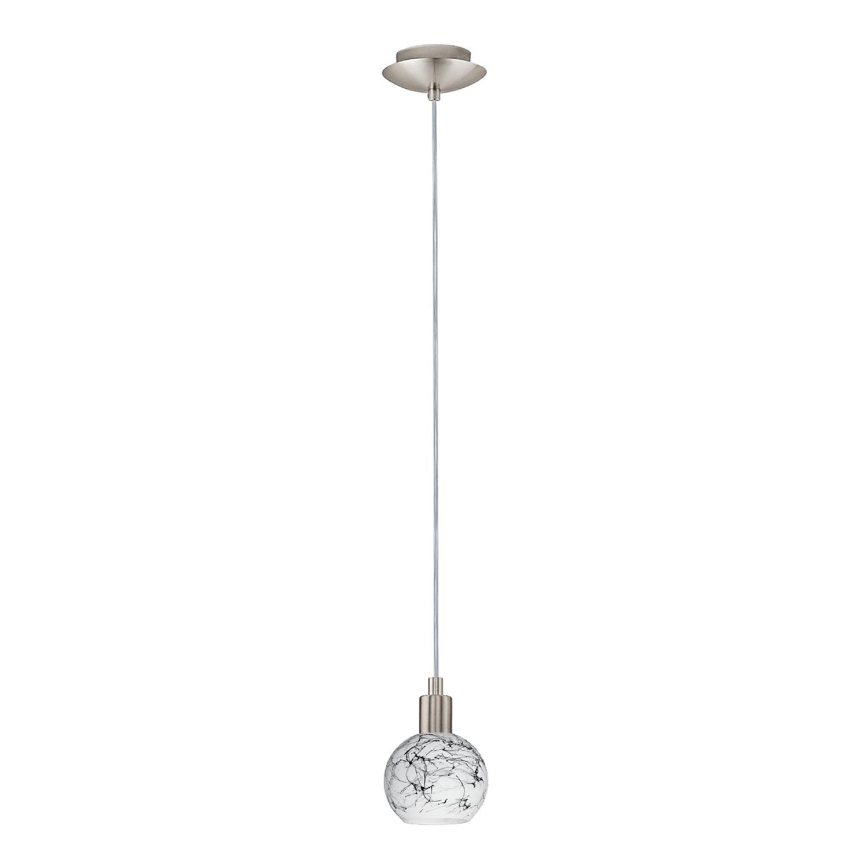 Eglo - LED Luster na lanku MY CHOICE 1xE14/4W/230V matný chróm/biela/čierna