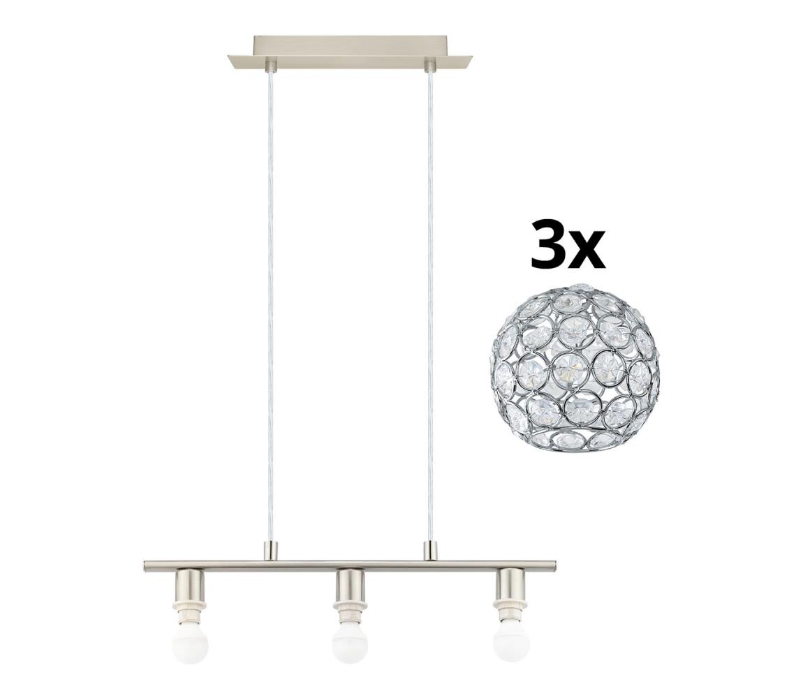 Eglo - LED Luster na lanku MY CHOICE 3xE14/4W/230V chróm 