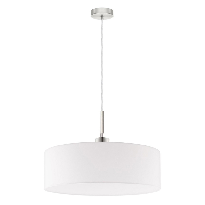 Eglo - LED Luster na lanku TUNJA 1xE27/60W/230V biela