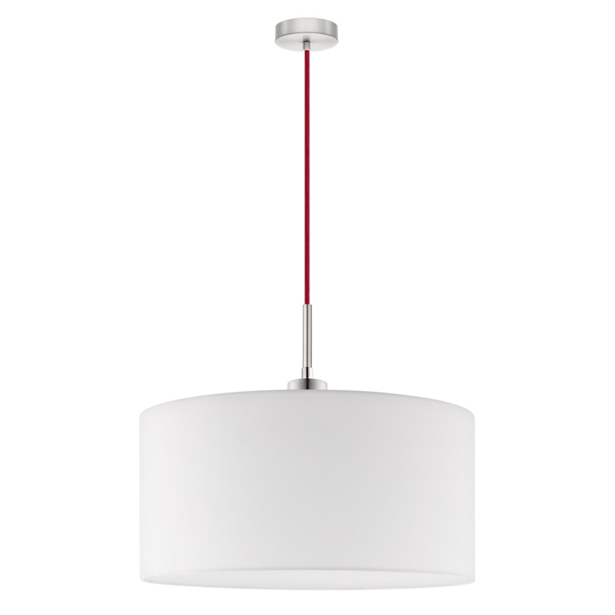 Eglo - LED  Luster na lanku TUNJA 1xE27/60W/230V biela