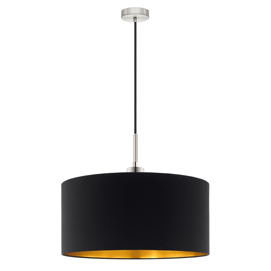 Eglo - LED  Luster na lanku TUNJA 1xE27/60W/230V čierna