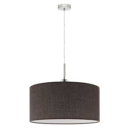 Eglo - LED Luster na lanku TUNJA 1xE27/60W/230V hnedá