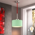 Eglo - LED luster na lanku TUNJA 1xE27/60W/230V priemer 20 cm zelená/červená