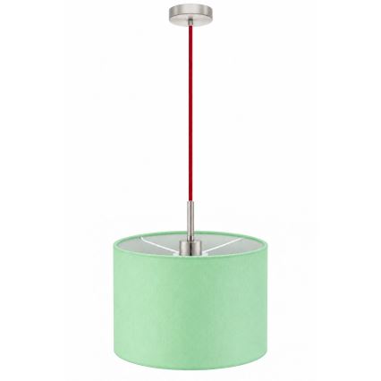 Eglo - LED luster na lanku TUNJA 1xE27/60W/230V priemer 20 cm zelená/červená