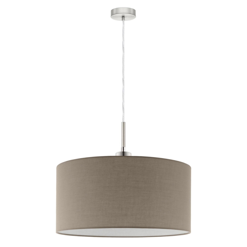 Eglo - LED Luster na lanku TUNJA 1xE27/60W/230V taupe