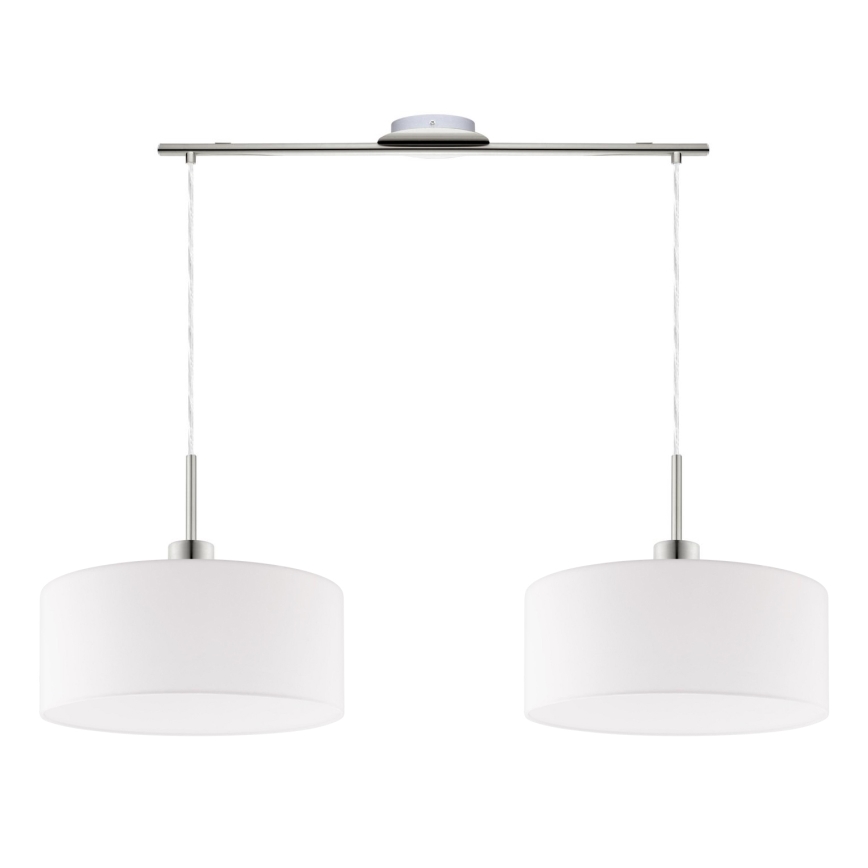 Eglo - LED  Luster na lanku TUNJA 2xE27/60W/230V biela
