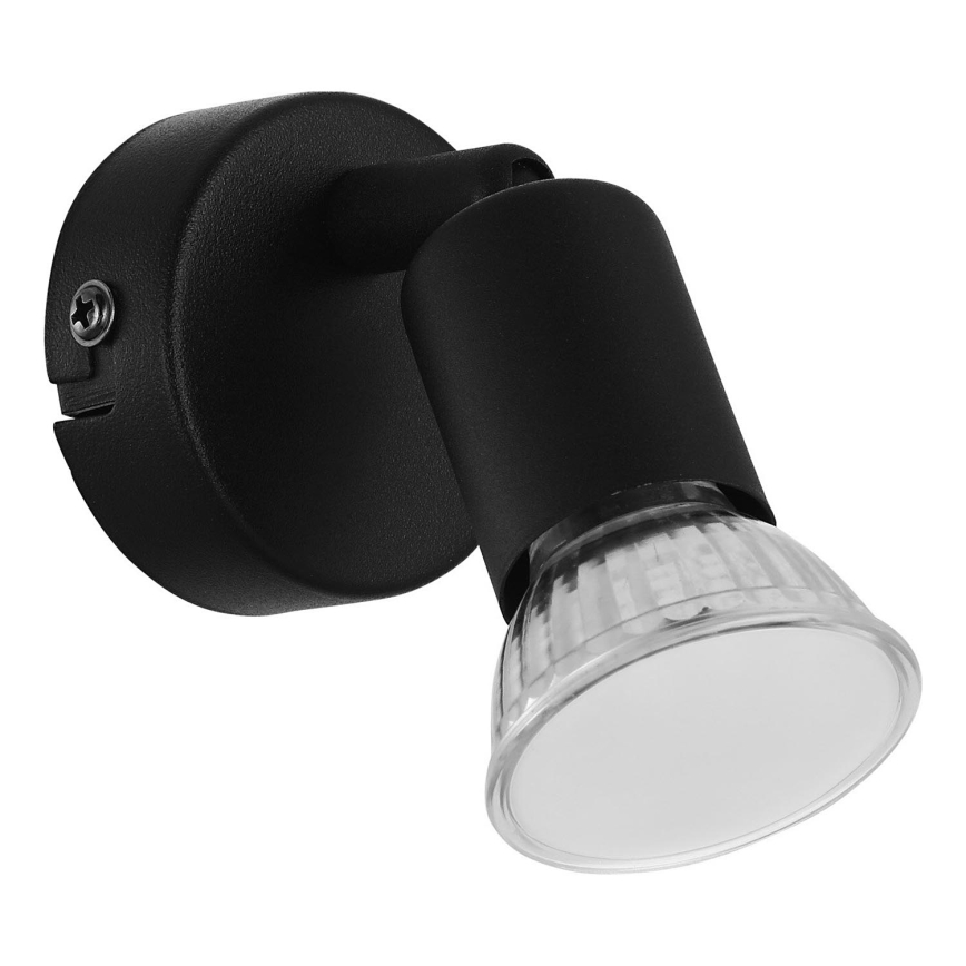 Eglo - LED Nástenné bodové svietidlo 1xGU10/2,8W/230V 3000K čierna