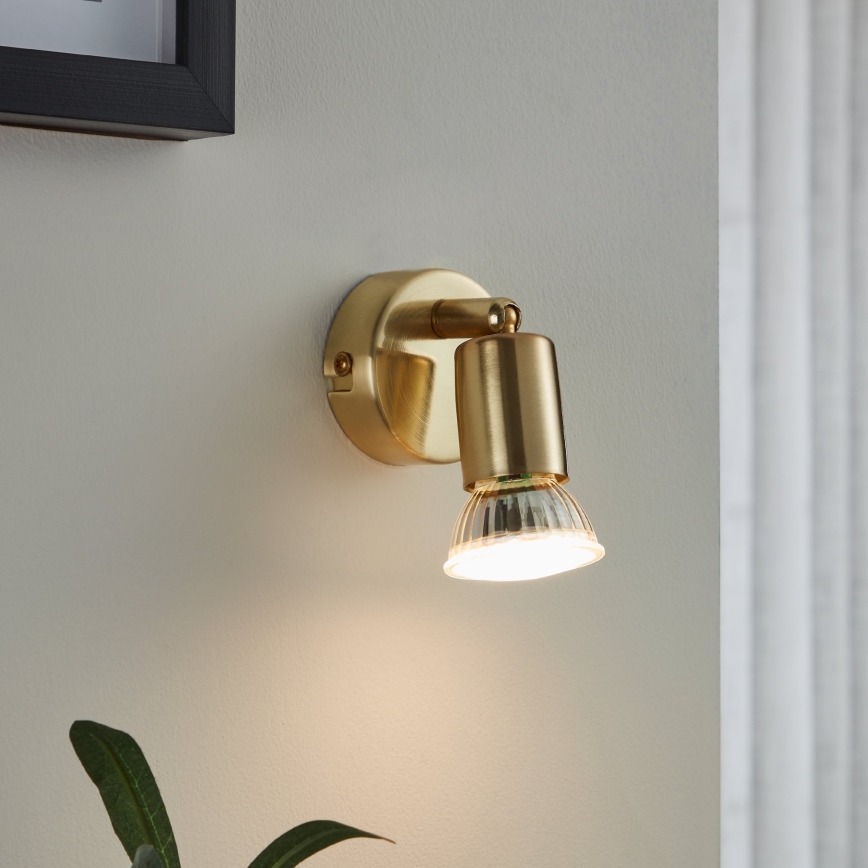 Eglo - LED Nástenné bodové svietidlo 1xGU10/2,8W/230V 3000K zlatá