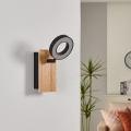 Eglo - LED Nástenné bodové svietidlo LED/4,2W/230V čierna/hnedá