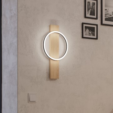 Eglo - LED Nástenné svietidlo LED/12W/230V 3000K béžová/čierna