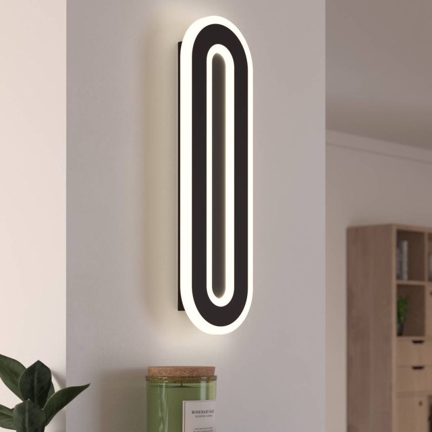 Eglo - LED Nástenné svietidlo LED/12W/230V 4000K čierna