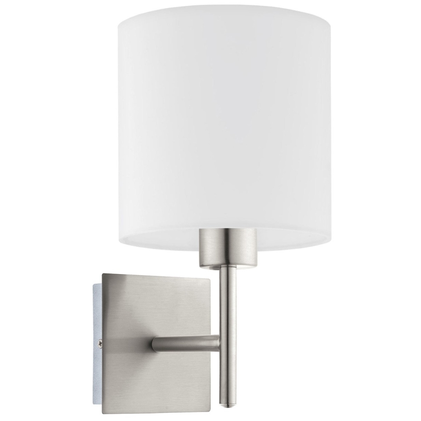Eglo - LED  Nástenné svietidlo TUNJA 1xE27/60W/230V matný chróm/biela