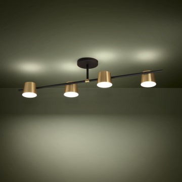 Eglo - LED Prisadený luster 4xGU10/4,6W/230V 3000K zlatá