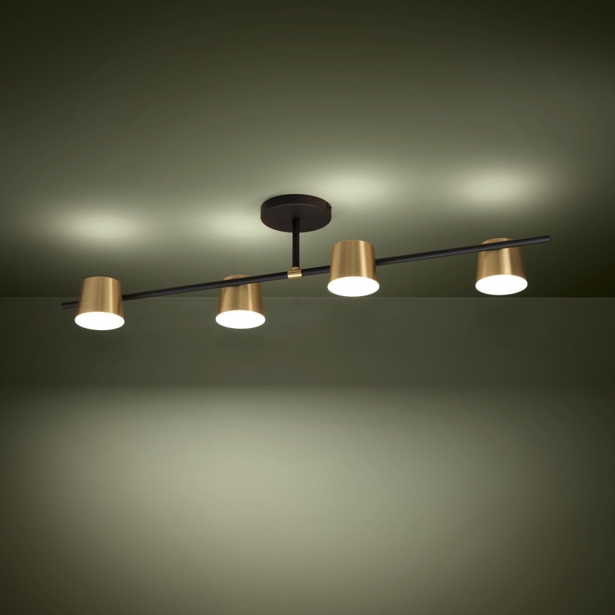 Eglo - LED Prisadený luster 4xGU10/4,6W/230V 3000K zlatá