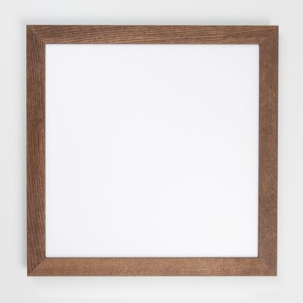 Eglo - LED povrchový panel SALOBRENA WOOD LED/31W/230V 64x64 cm tmavohnedý