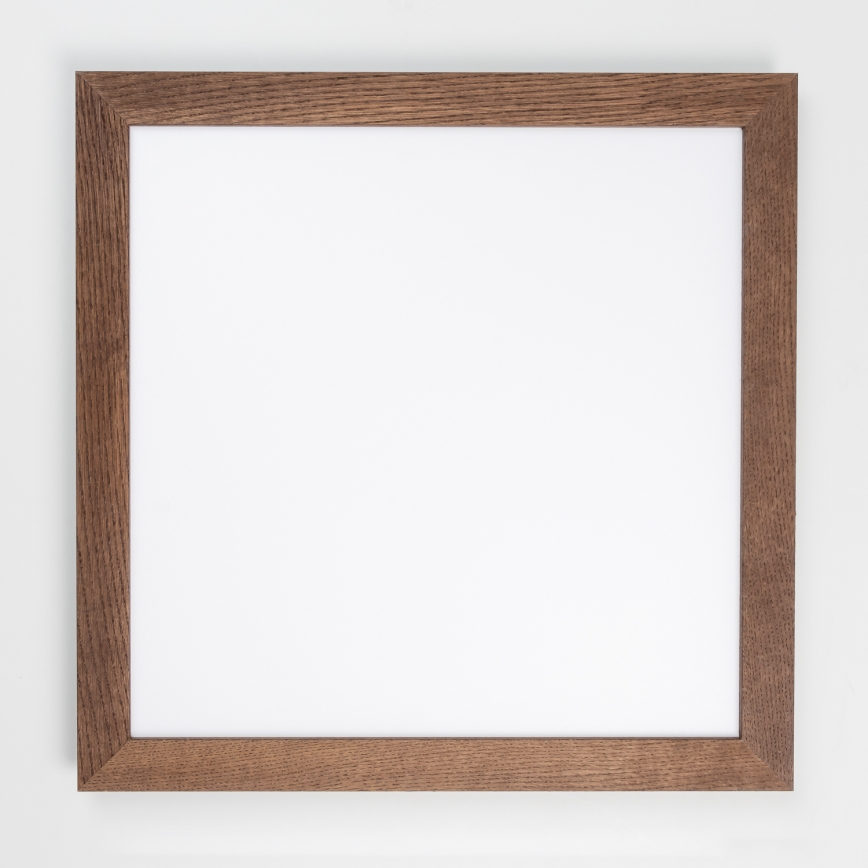 Eglo - LED povrchový panel SALOBRENA WOOD LED/31W/230V 64x64 cm tmavohnedý