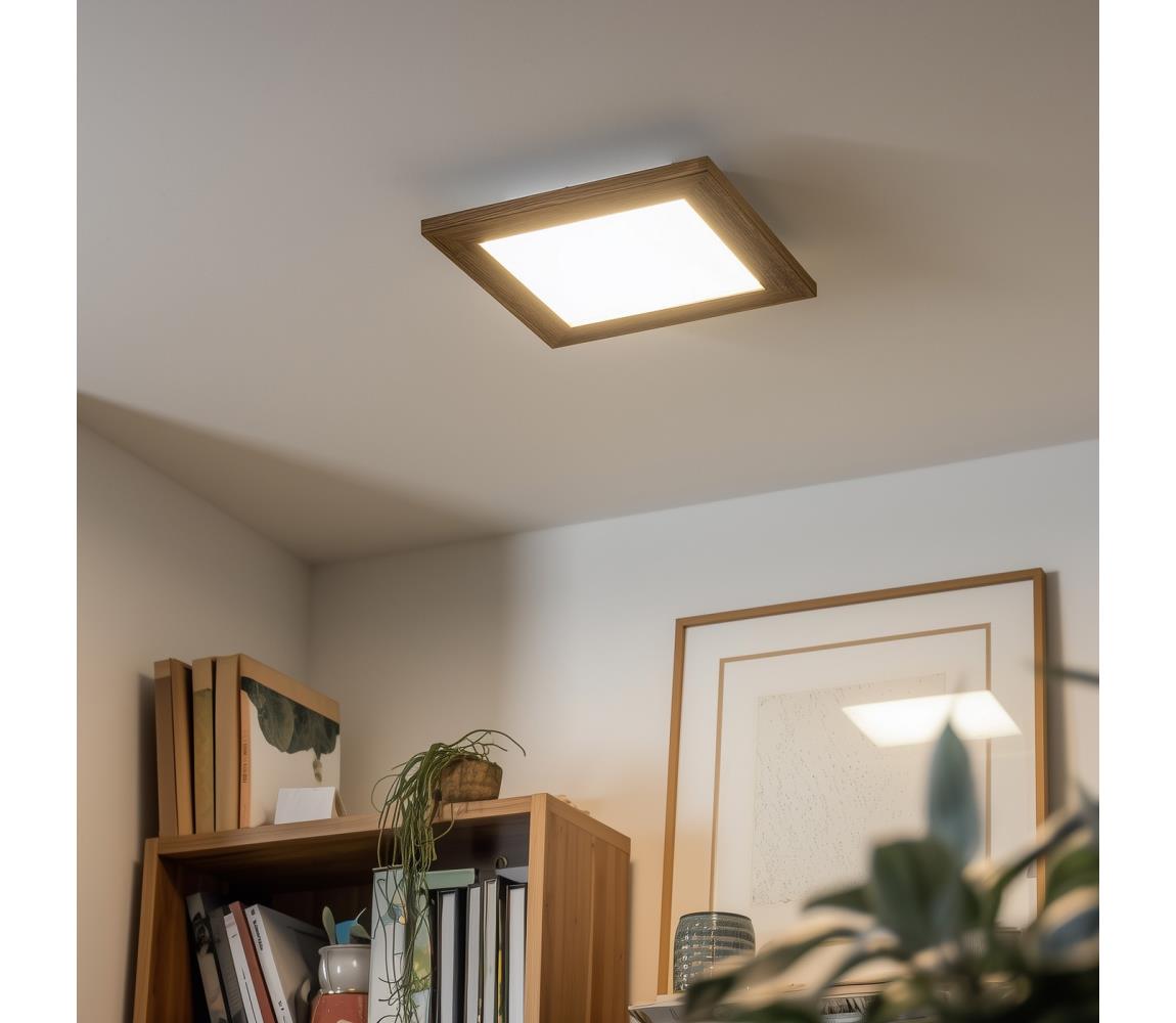 Eglo - LED Prisadený panel SALOBRENA-RW LED/17W/230V 2700/4000K hnedá 
