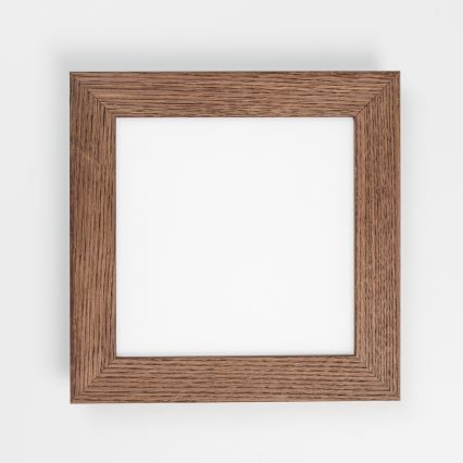 Eglo - LED Prisadený panel SALOBRENA-RW WOOD LED/17W/230V 2700/4000K 34x34 cm tmavohnedá
