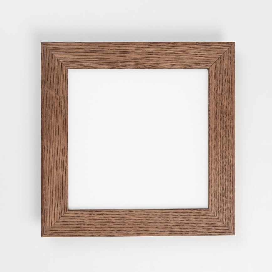 Eglo - LED Prisadený panel SALOBRENA-RW WOOD LED/17W/230V 2700/4000K 34x34 cm tmavohnedá