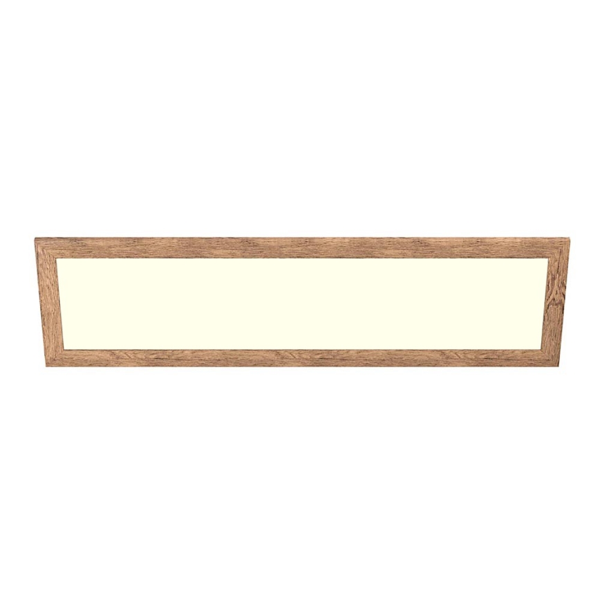 Eglo - LED Prisadený panel SALOBRENA-RW WOOD LED/34W/230V 2700/4000K 124x34 cm hnedá