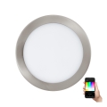 Eglo - LED RGB stmievateľné podhľadové svietidlo FUEVA-C LED/15,6W/230V pr. 22,5 cm