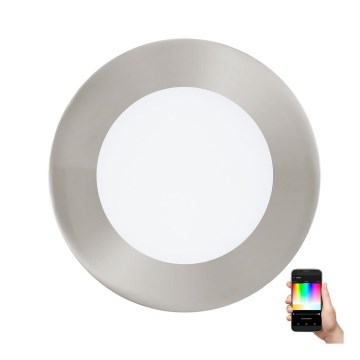 Eglo - LED RGB Stmievateľné podhľadové svietidlo FUEVA-C LED/5,4W/230V pr. 12 cm