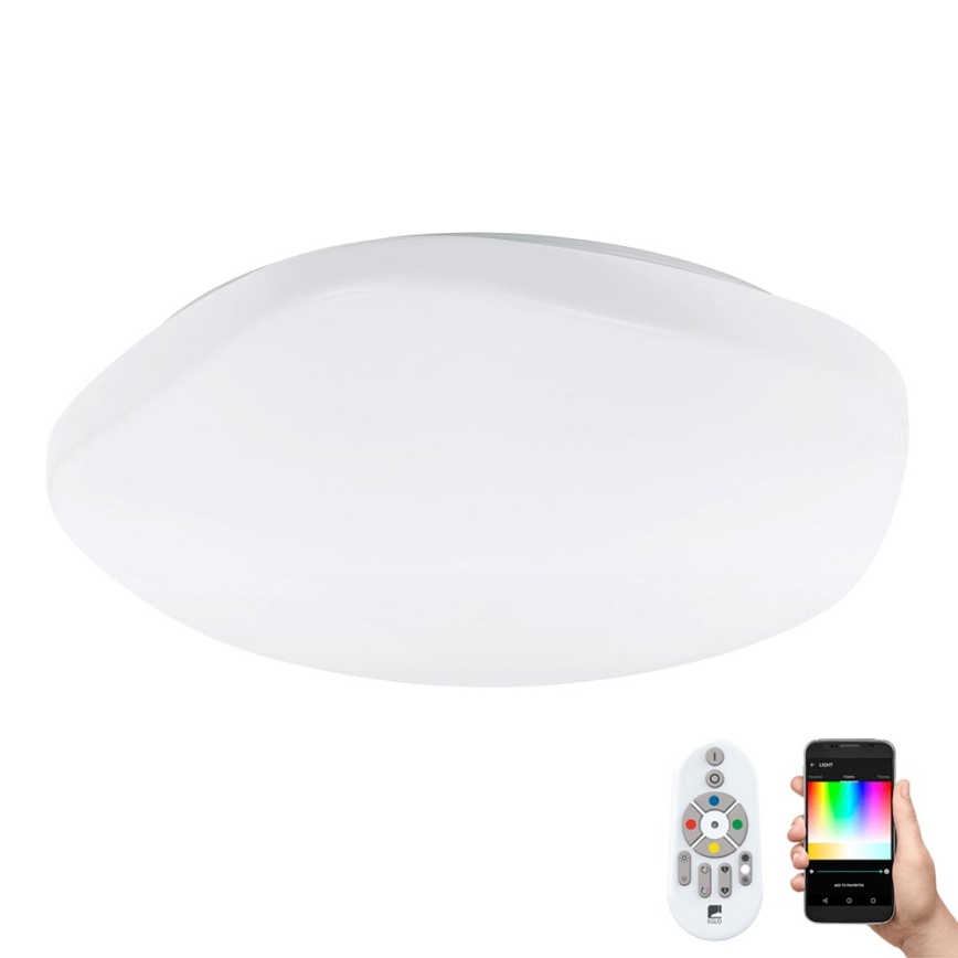 Eglo - LED RGB Stmievateľné stropné svietidlo TOTARI-C LED/34W/230V + diaľkové ovládanie