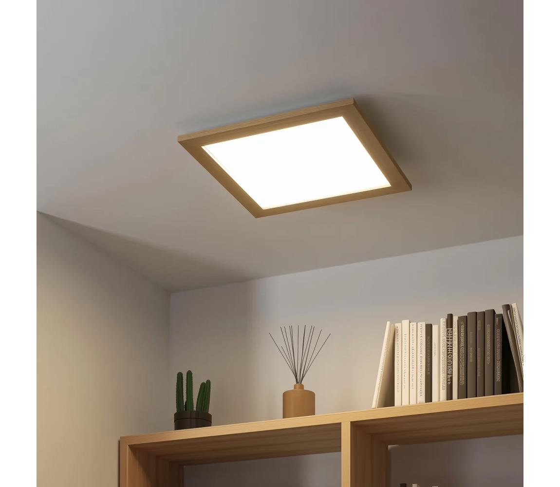 Eglo - LED RGB stmievateľný prisadený panel SALOBRENA-C LED/40W/230V hnedý + diaľkové ovládanie 1xEG97629+1xEG99422