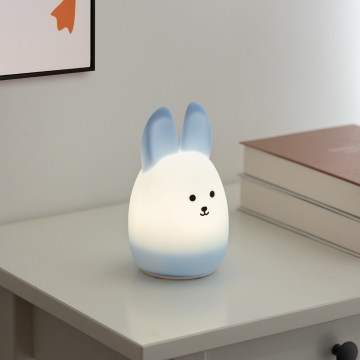 Eglo – LED RGBW nabíjateľné dotykové detské nočné svetlo, LED/5W/5V, 1200 mAh, zajac