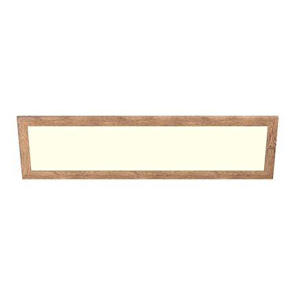 Eglo - LED RGBW stmievateľný povrchovo montovaný panel SALOBRENA-C WOOD LED/34W/230V 2700-6500K 34x124 cm hnedý + diaľkové ovládanie
