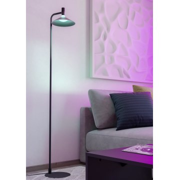 Eglo - LED RGBW Stmievateľná stojacia lampa LED/7,5W/230V 2700-6500K čierna