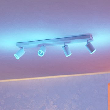 Eglo - LED RGBW stmievateľné bodové svietidlo 4xLED/3,7W/230V 2700-6500K biele