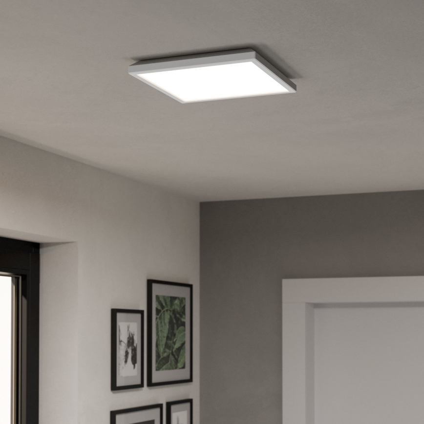 Eglo - LED RGBW Stmievateľné kúpeľňové stropné svietidlo LED/13,4W/230V 2700-6500K 29x29 cm IP44 biela ZigBee