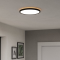 Eglo - LED RGBW Stmievateľné kúpeľňové stropné svietidlo LED/13,9W/230V 2700-6500K pr. 30 cm IP44 čierna ZigBee
