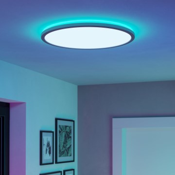 Eglo - LED RGBW Stmievateľné kúpeľňové stropné svietidlo LED/16,8W/230V 2700-6500K pr. 50 cm IP44 biela ZigBee