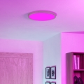 Eglo - LED RGBW stmievateľné kúpeľňové stropné svietidlo, LED 17,5 W, 230 V, 2700–6500 K, priemer 38,9 cm, IP44, matný chróm