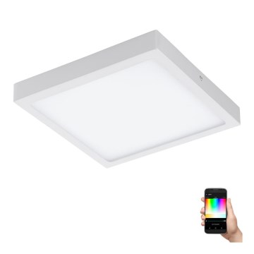 Eglo - LED RGBW stmievateľné stropné svietidlo FUEVA-C LED/21W/230V 30x30 cm