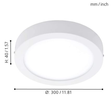 Eglo - LED RGBW Stmievateľné stropné svietidlo FUEVA-C LED/21W/230V