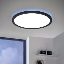 Eglo - LED RGBW Stmievateľné stropné svietidlo LED/14,6W/230V čierna ZigBee