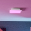 Eglo - LED RGBW Stmievateľné stropné svietidlo LED/14W/230V 2700-6500K 30x30 cm biela