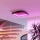 Eglo - LED RGBW Stmievateľné stropné svietidlo LED/20W/230V 2700-6500K 35x35 cm čierna