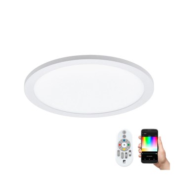 Eglo - LED RGBW stmievateľné stropné svietidlo SARSINA-C LED/16W/230V + diaľkové ovládanie