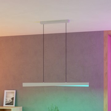 Eglo - LED RGBW Stmievateľný luster na lanku LED/19W/230V 2700-6500K sivá