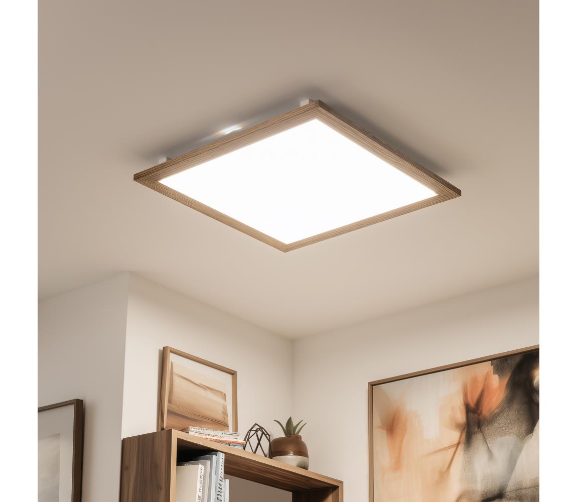 Eglo - LED RGBW Stmievateľný panel SALOBRENA-TW LED/32,5W/230V hnedá + DO