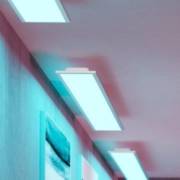 Eglo - LED RGBW Stmievateľný prisadený panel LED/28W/230V 2700-6500K 120x15 cm biely