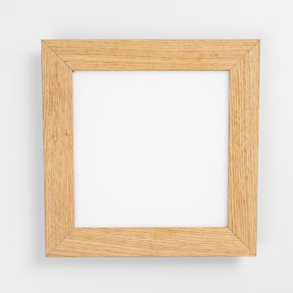 Eglo - LED RGBW stmievateľný prisadený panel SALOBRENA-C WOOD LED/16W/230V 2700-6500K 34x34 cm hnedý + diaľkové ovládanie