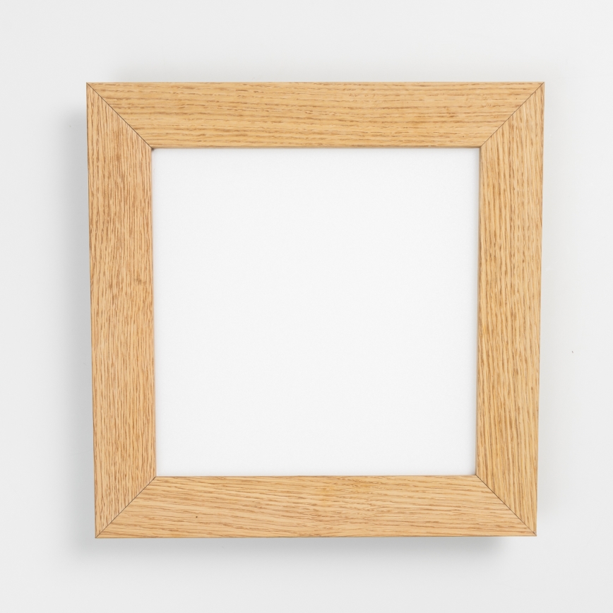 Eglo - LED RGBW stmievateľný prisadený panel SALOBRENA-C WOOD LED/16W/230V 2700-6500K 34x34 cm hnedý + diaľkové ovládanie