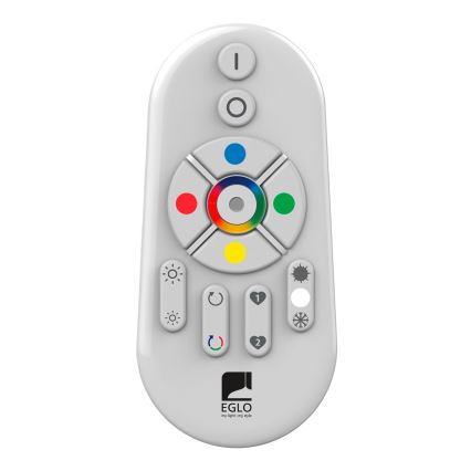 Eglo - LED RGBW stmievateľný prisadený panel SALOBRENA-C WOOD LED/16W/230V 2700-6500K 34x34 cm tmavohnedá + diaľkové ovládanie