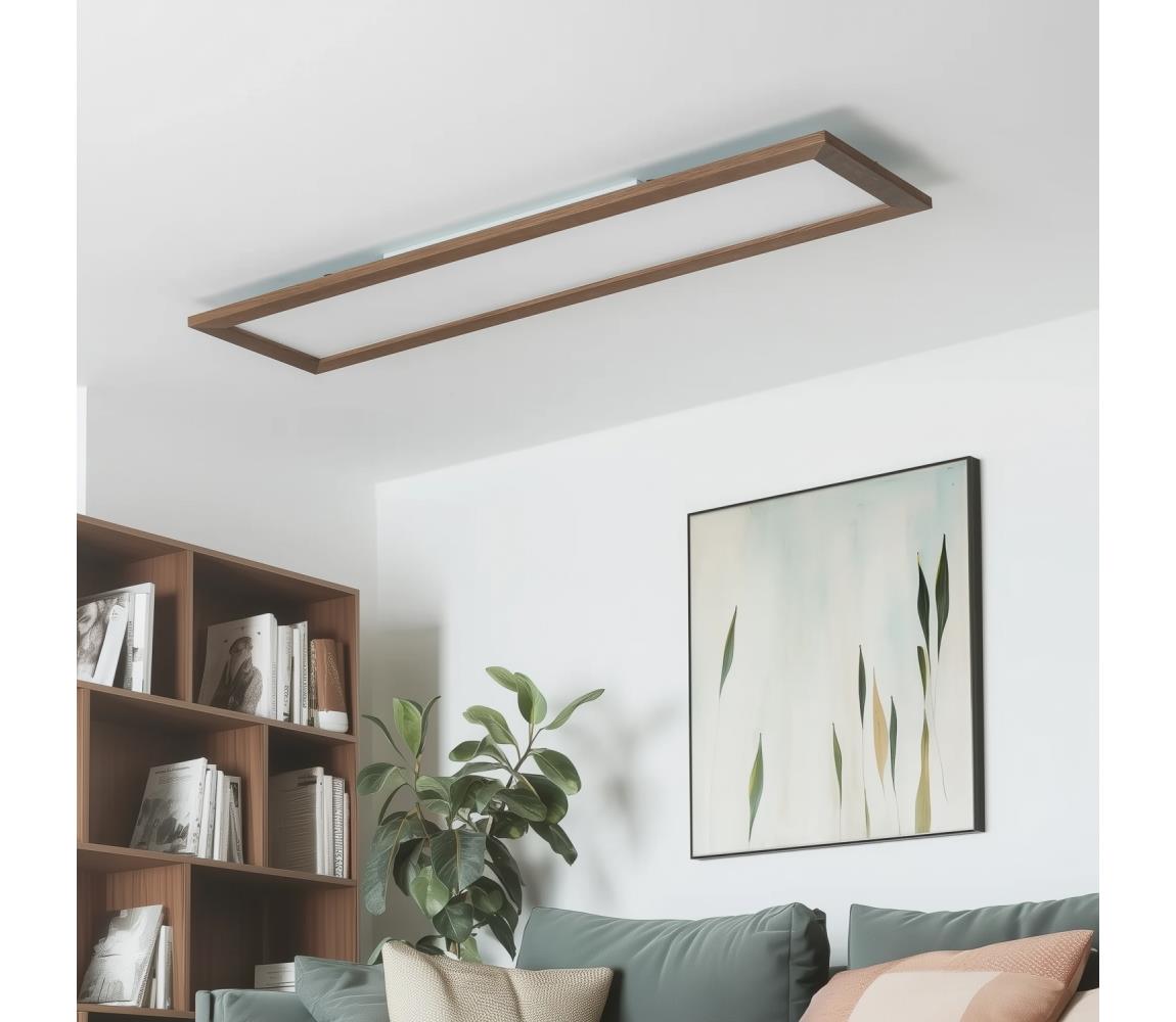 Eglo - LED RGBW stmievateľný prisadený panel SALOBRENA-C LED/34W/230V tmavohnedý + diaľkové ovládanie 1xEG32734+1xEG99428