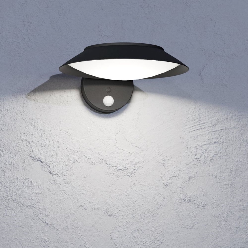 Eglo - LED Solárne nástenné svietidlo so senzorom LED/7W/3,7V IP44